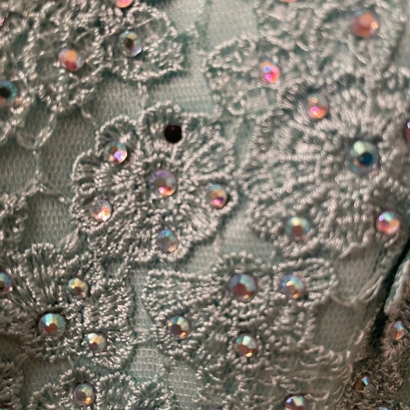 CITY TRIANGLES Mint Green Formal Dress Size 5 Special Occasion - Picture 3 of 13